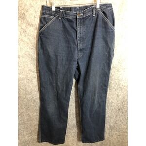 Roebucks Jeans Men 40 Blue Denim Carpenter Chore Workwear Utility Casual Outdoor